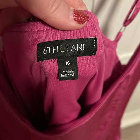 6th and Lane High Low Fuchsia Dress - Picture 6 of 8